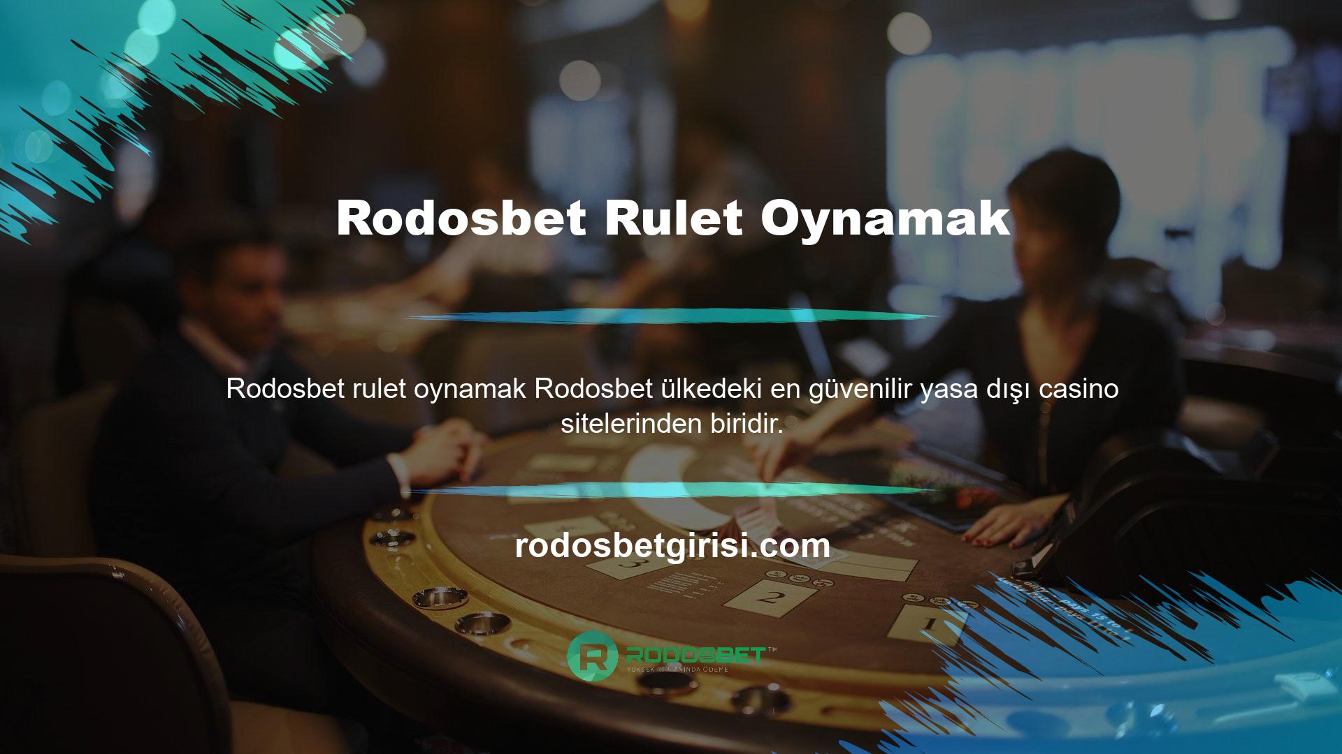 Rodosbet, çevrimiçi rulet oynamak isteyenler için en saygın ve saygın sitelerden biridir